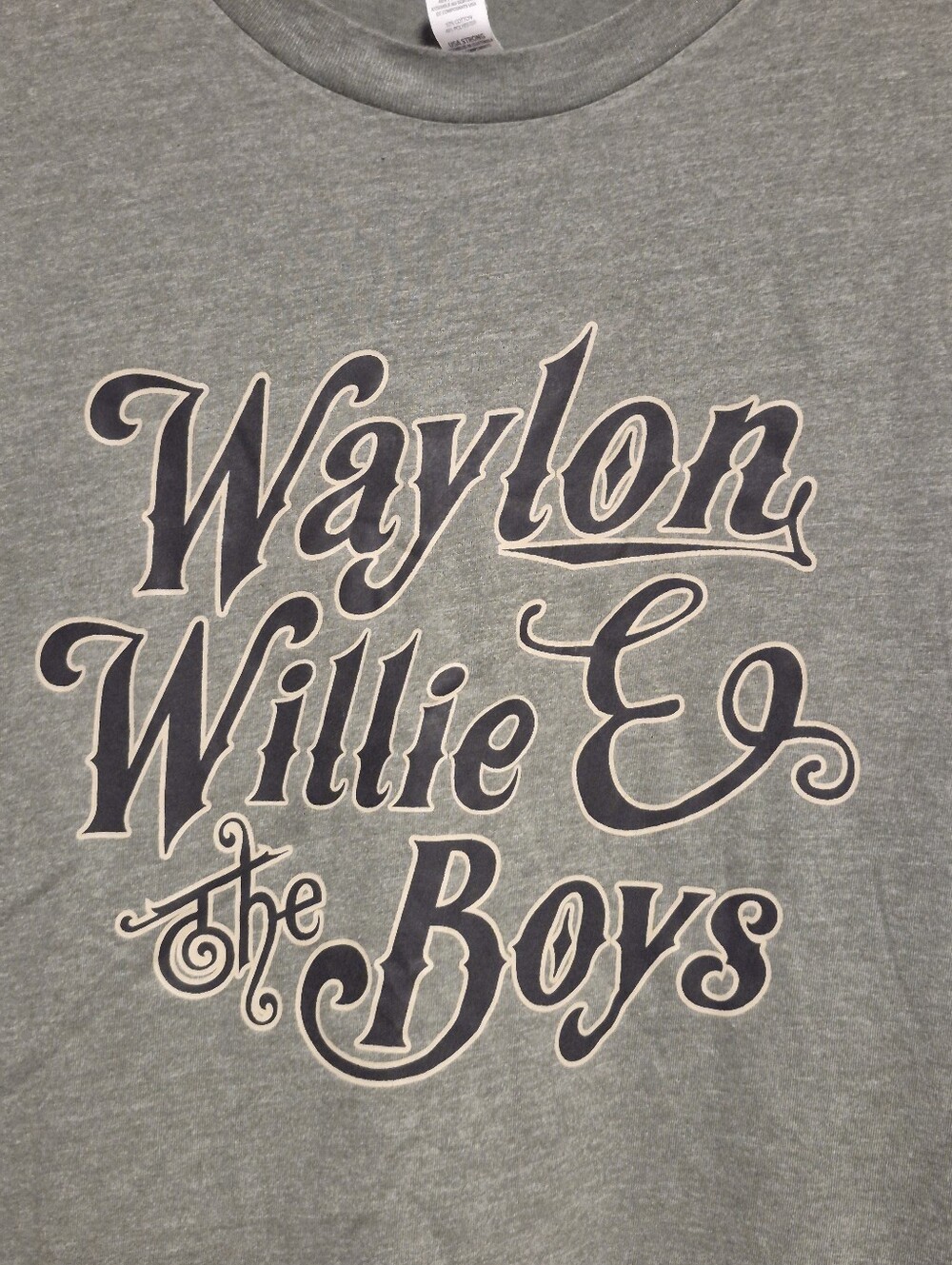 Waylon Willie & The Boys Heather Green Graphic T-Shirt